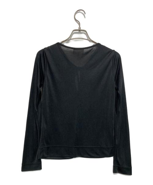 Vivienne Westwood RED LABEL（ヴィヴィアンウエストウッドレッドレーベル）Vivienne Westwood RED LABEL (ヴィヴィアンウエストウッドレッドレーベル) カットソー ギャザーカーディガン ブラック サイズ:2の古着・服飾アイテム