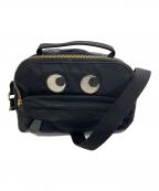 ANYA HINDMARCHアニヤ・ハインドマーチ）の古着「EYES ショルダーバッグ」｜ブラック