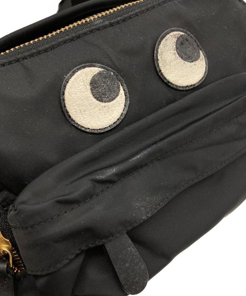 ANYA HINDMARCH（アニヤ・ハインドマーチ）ANYA HINDMARCH (アニヤハインドマーチ) EYES ショルダーバッグ ブラックの古着・服飾アイテム