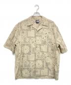 New Eraニューエラ）の古着「オープンカラーシャツ」｜ベージュ