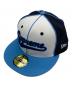 New Era（ニューエラ）の古着「PIPING SCRIPT LOGO NEW ERA キャップ」｜ブルー