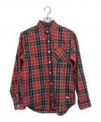 stussyステューシー）の古着「ボタンダウンシャツ」｜レッド