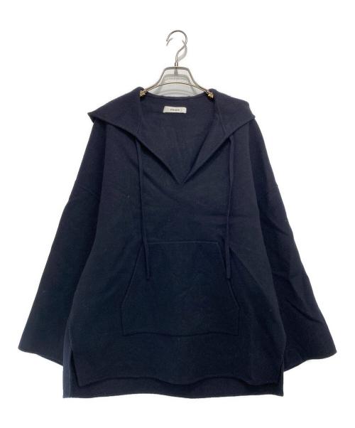 ebure（エブール）EBURE (エブール) フードパーカー トップス ネイビー サイズ:38の古着・服飾アイテム