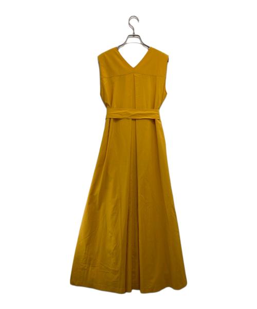 Adam et Rope（アダム エ ロペ）Adam et Rope (アダム エ ロペ) ノースリーブマキシ丈ワンピース イエロー サイズ:Fの古着・服飾アイテム