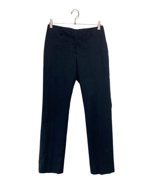 DRIES VAN NOTEN（ドリスヴァンノッテン）DRIES VAN NOTEN (ドリスヴァンノッテン) コットンウールスラックス ネイビー サイズ:36の古着・服飾アイテム
