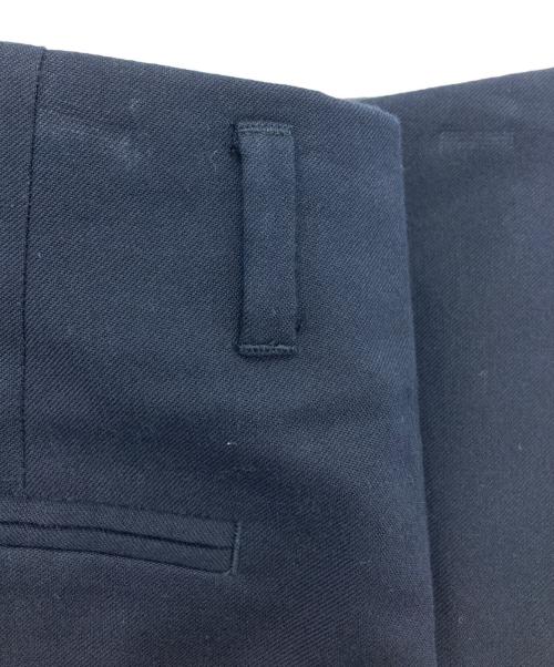 DRIES VAN NOTEN（ドリスヴァンノッテン）DRIES VAN NOTEN (ドリスヴァンノッテン) コットンウールスラックス ネイビー サイズ:36の古着・服飾アイテム
