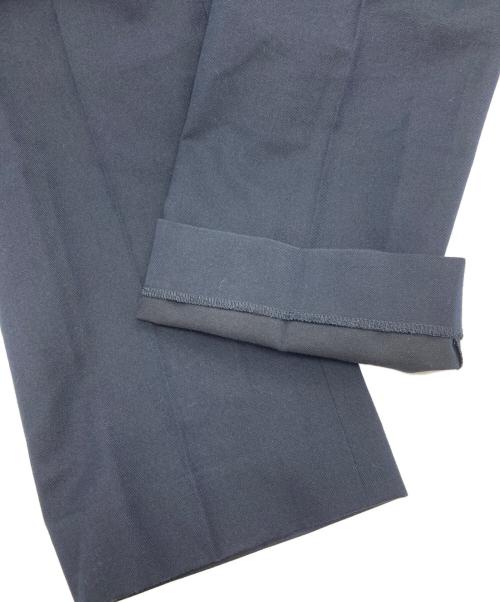 DRIES VAN NOTEN（ドリスヴァンノッテン）DRIES VAN NOTEN (ドリスヴァンノッテン) コットンウールスラックス ネイビー サイズ:36の古着・服飾アイテム