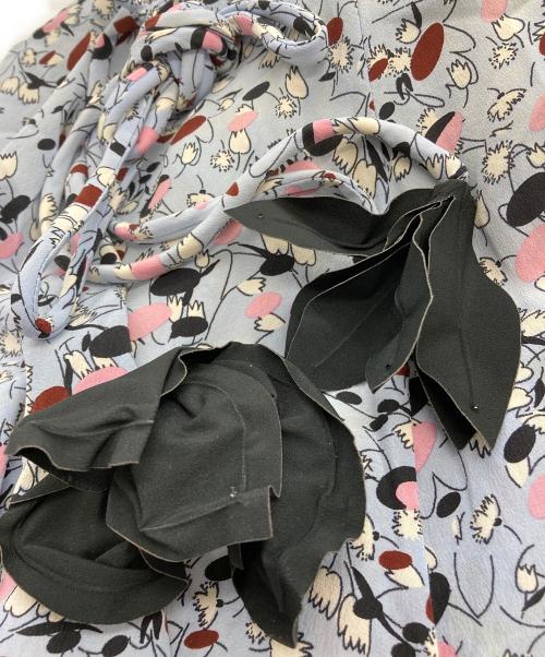 MARNI（マルニ）MARNI (マルニ) 花柄シルクスカート ブルー サイズ:38の古着・服飾アイテム
