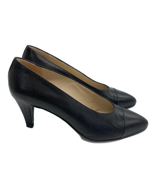 CHANEL（シャネル）CHANEL (シャネル) ヒールパンプス ブラック サイズ:5の古着・服飾アイテム