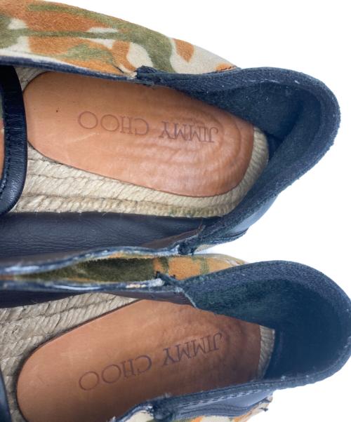 JIMMY CHOO（ジミーチュウ）JIMMY CHOO (ジミーチュウ) エスパドリーユ ブラウン サイズ:43の古着・服飾アイテム