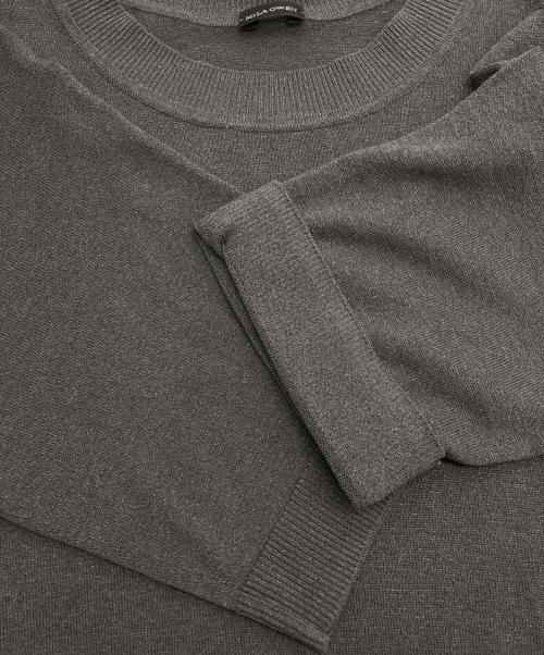 Mila Owen（ミラオーウェン）Mila Owen (ミラオーウェン) SET UPラメニットクルーネックカーディガン グレーの古着・服飾アイテム