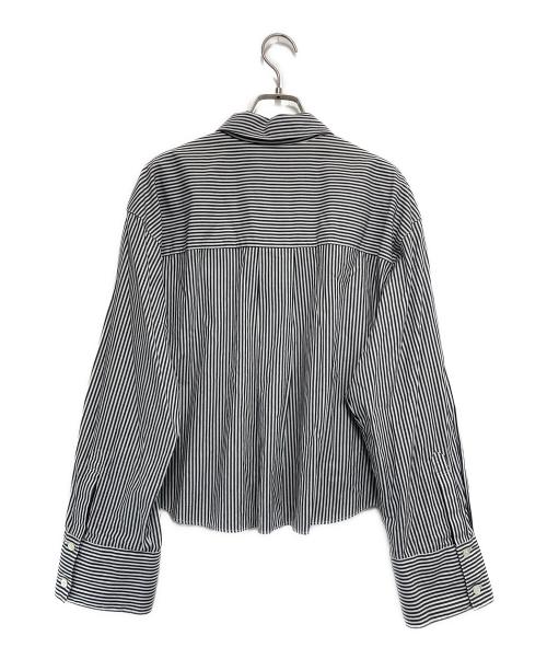 Mystrada（マイストラーダ）Mystrada (マイストラーダ) エンブレムショートシャツ ホワイト×ブラック サイズ:38の古着・服飾アイテム