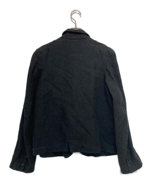COMME des GARCONS COMME des GARCONS（コムデギャルソン コムデギャルソン）COMME des GARCONS COMME des GARCONS (コムデギャルソン コムデギャルソン) リネンジャケット ブラック サイズ:XSの古着・服飾アイテム
