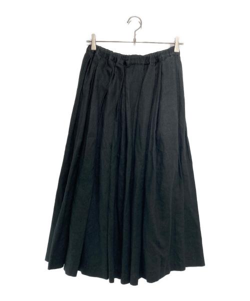 COMME des GARCONS COMME des GARCONS（コムデギャルソン コムデギャルソン）COMME des GARCONS COMME des GARCONS (コムデギャルソン コムデギャルソン) リネンタックスカート ブラック サイズ:Sの古着・服飾アイテム