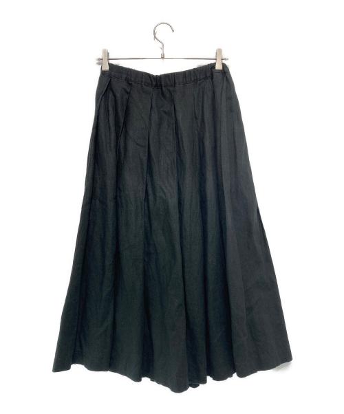 COMME des GARCONS COMME des GARCONS（コムデギャルソン コムデギャルソン）COMME des GARCONS COMME des GARCONS (コムデギャルソン コムデギャルソン) リネンタックスカート ブラック サイズ:Sの古着・服飾アイテム