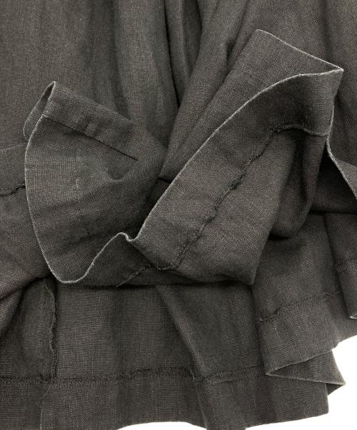 COMME des GARCONS COMME des GARCONS（コムデギャルソン コムデギャルソン）COMME des GARCONS COMME des GARCONS (コムデギャルソン コムデギャルソン) リネンタックスカート ブラック サイズ:Sの古着・服飾アイテム