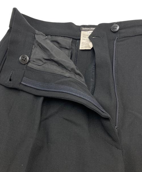 GIORGIO ARMANI（ジョルジョアルマーニ）GIORGIO ARMANI (ジョルジオアルマーニ) ［古着］80sツータックスラックス ブラック サイズ:40の古着・服飾アイテム