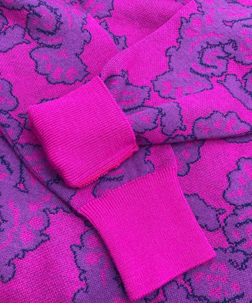 Yves Saint Laurent（イヴサンローラン）Yves Saint Laurent (イヴサンローラン) [古着]ハイネックニットワンピース パープル サイズ:Mの古着・服飾アイテム