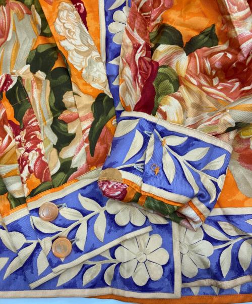 GUCCI（グッチ）GUCCI (グッチ) ［OLD］シルク総柄シャツ オレンジ サイズ:42の古着・服飾アイテム