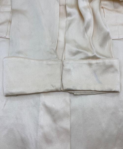 CHANEL（シャネル）CHANEL (シャネル) ［OLD］ココマーク金釦 サテン長袖シャツ ベージュ サイズ:印字スレにより不明の古着・服飾アイテム