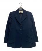 CHANELシャネル）の古着「［OLD］ココマークボタン ウールジャケット」｜ネイビー