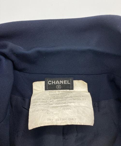CHANEL（シャネル）CHANEL (シャネル) ［OLD］ココマークボタン ウールジャケット ネイビー サイズ:40の古着・服飾アイテム