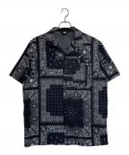 THE NORTH FACEザ ノース フェイス）の古着「BANDANA SHIRTS/バンダナ柄オープンカラーシャツ」｜ブラック