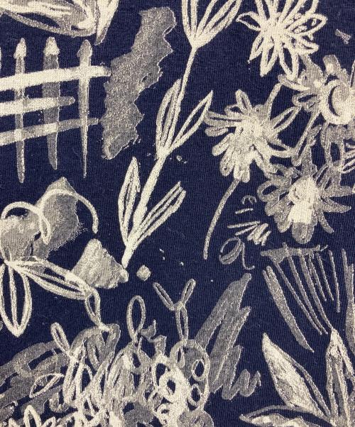 Paul Smith COLLECTION（ポールスミス コレクション）Paul Smith COLLECTION (ポールスミス コレクション) 総柄カットソー ベージュ×ブラック サイズ:XLの古着・服飾アイテム