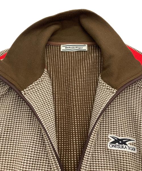Onitsuka Tiger（オニツカタイガー）Onitsuka Tiger (オニツカタイガー) TRACK SUIT JACKET ブラウン サイズ:Lの古着・服飾アイテム