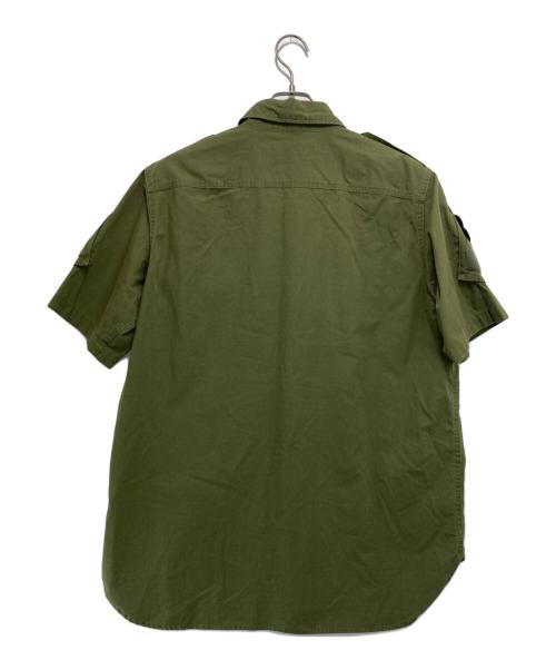 A BATHING APE（ア ベイシング エイプ）A BATHING APE (ア ベイシング エイプ) ワッペンミリタリーシャツ カーキ サイズ:XLの古着・服飾アイテム