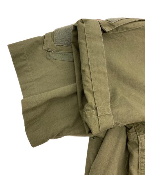 A BATHING APE（ア ベイシング エイプ）A BATHING APE (ア ベイシング エイプ) ワッペンミリタリーシャツ カーキ サイズ:XLの古着・服飾アイテム