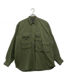 DAIWA PIER39（ダイワ ピア39）の古着「TECH ANGLERS SHIRTS L/S」｜カーキ