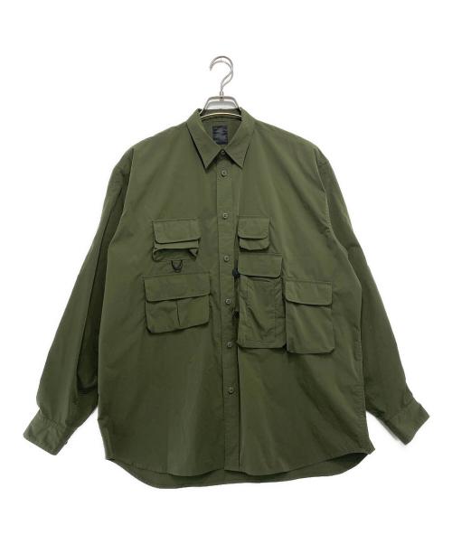DAIWA PIER39（ダイワ ピア39）DAIWA PIER39 (ダイワ ピア39) TECH ANGLERS SHIRTS L/S カーキ サイズ:Mの古着・服飾アイテム