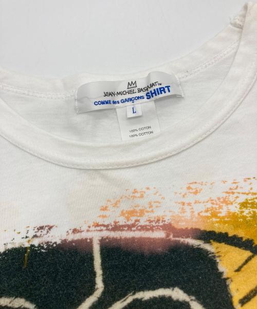 COMME des GARCONS SHIRT（コムデギャルソンシャツ）COMME des GARCONS SHIRT (コムデギャルソンシャツ) Jean Michel Basquiat ホワイト サイズ:Lの古着・服飾アイテム