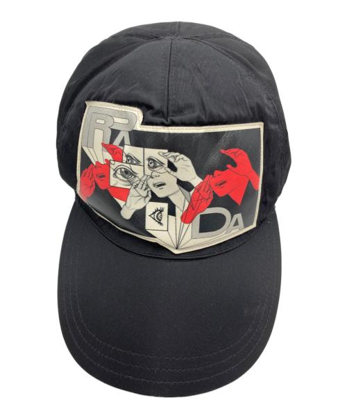 PRADA（プラダ）PRADA (プラダ) ナイロンキャップ ブラックの古着・服飾アイテム