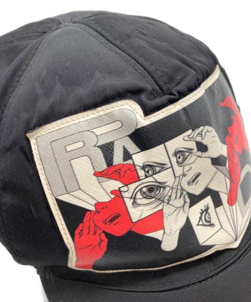 PRADA（プラダ）PRADA (プラダ) ナイロンキャップ ブラックの古着・服飾アイテム