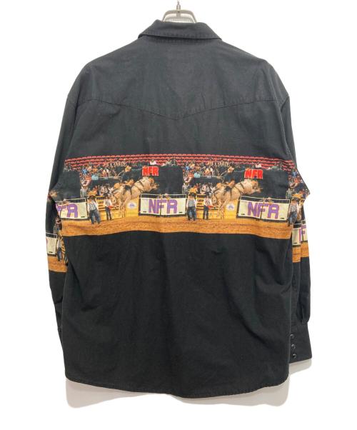 Wrangler（ラングラー）Wrangler (ラングラー) ロデオプリントウエスタンシャツ ブラック サイズ:不明の古着・服飾アイテム