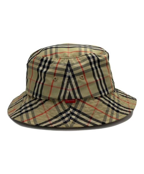 BURBERRY LONDON（バーバリーロンドン）BURBERRY LONDON (バーバリーロンドン) SUPREME (シュプリーム) コラボバケットハット ベージュ サイズ:M/Lの古着・服飾アイテム
