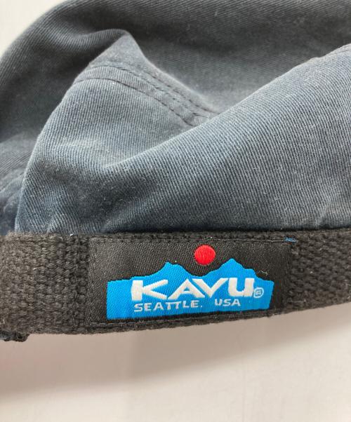stussy（ステューシー）stussy (ステューシー) KAVU (カブー) コラボキャップ ブラックの古着・服飾アイテム