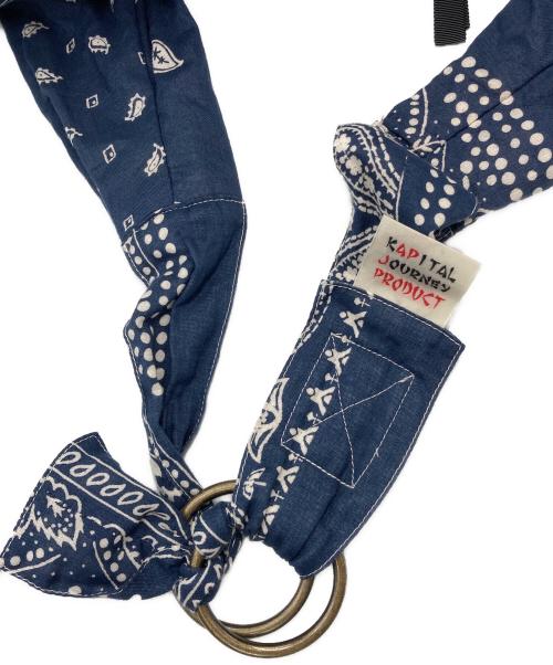 KAPITAL（キャピタル）KAPITAL (キャピタル) ガーゼ ラットブランドバンダナ ネイビーの古着・服飾アイテム