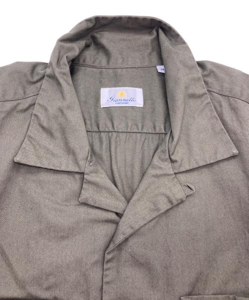 giannetto（ジャンネット）giannetto (ジャンネット) オープンカラーシャツ カーキ サイズ:Mの古着・服飾アイテム
