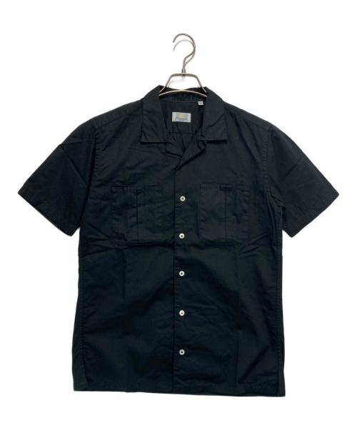 giannetto（ジャンネット）giannetto (ジャンネット) オープンカラーシャツ ブラック サイズ:Mの古着・服飾アイテム