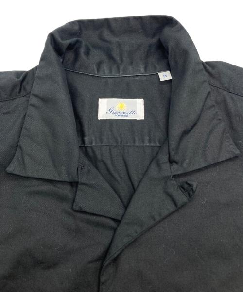 giannetto（ジャンネット）giannetto (ジャンネット) オープンカラーシャツ ブラック サイズ:Mの古着・服飾アイテム