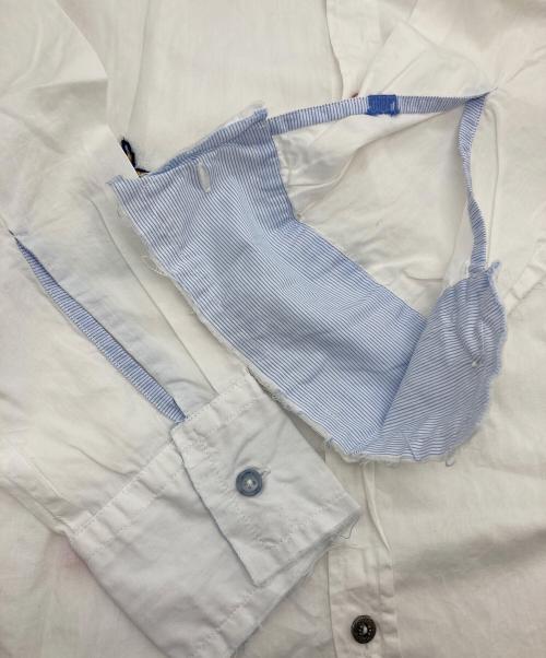 Bob（ボブ）BOB (ボブ) 刺繍長袖シャツ ホワイト サイズ:L/50の古着・服飾アイテム