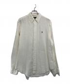 RALPH LAURENラルフローレン）の古着「リネンシャツ」｜ホワイト