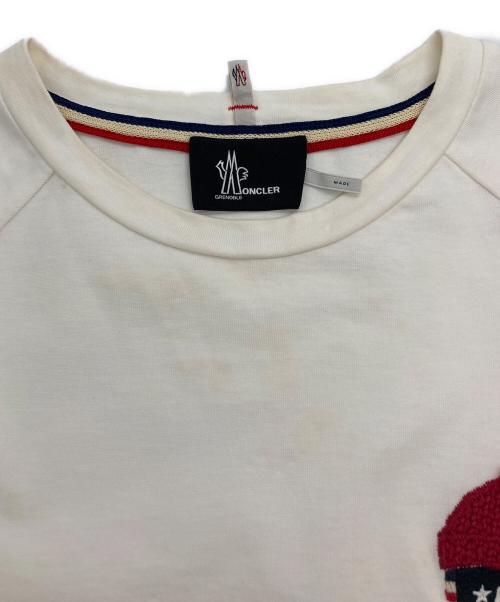 MONCLER GRENOBLE（モンクレール グルノーブル）MONCLER GRENOBLE (モンクレール グルノーブル) MAGLIA GIROCOLLO Tシャツ ホワイト サイズ:Mの古着・服飾アイテム