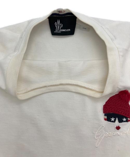 MONCLER GRENOBLE（モンクレール グルノーブル）MONCLER GRENOBLE (モンクレール グルノーブル) MAGLIA GIROCOLLO Tシャツ ホワイト サイズ:Mの古着・服飾アイテム