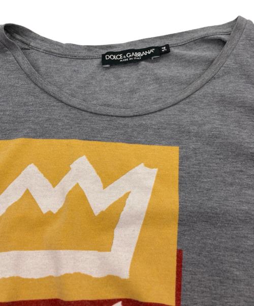 DOLCE & GABBANA（ドルチェ＆ガッバーナ）DOLCE & GABBANA (ドルチェ＆ガッバーナ) プリントTシャツ グレー サイズ:54の古着・服飾アイテム