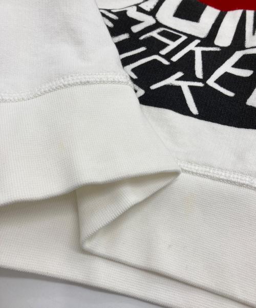 DSQUARED2（ディースクエアード）DSQUARED2 (ディースクエアード) クルーネックスウェット ホワイト サイズ:Lの古着・服飾アイテム