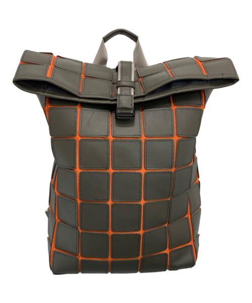 TRION（トライオン）TRION (トライオン) PANEL LIGHT バックパック グレー×オレンジの古着・服飾アイテム